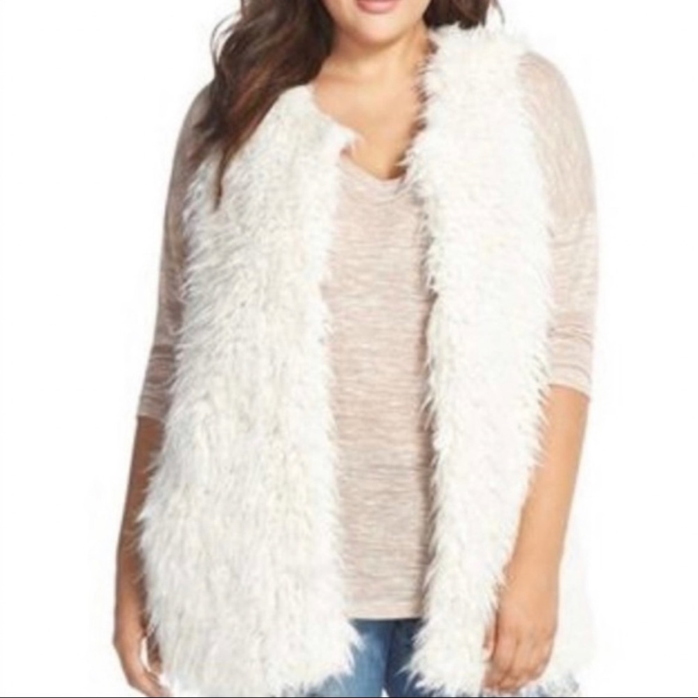 Faux fur vest